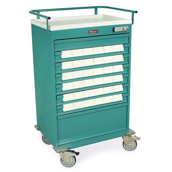 Value Med-Bin Medication Cart with E-lock and 36 3.5 in Bins